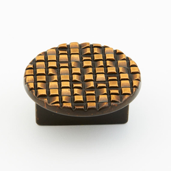 Italian Designs-Mosaic 2 Inch Diameter French Antique Bronze Cabinet Knob
