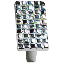Italian Designs Mosaic 1-1/4 Inch Center to Center Polished Chrome Cabinet Knob