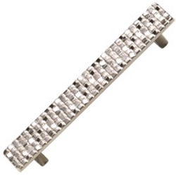 Italian Designs Mosaic 5-1/16 Inch Center to Center Satin Nickel Cabinet Pull