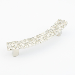 Italian Designs-Mosaic 3-3/4 Inch Center to Center Satin Nickel Cabinet Pull