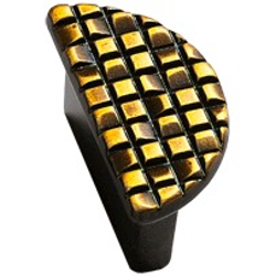 Italian Designs Mosaic 1-1/4 Inch Center to Center French Antique Bronze Cabinet Knob