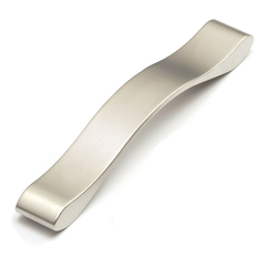 Italian Designs Wave 6-5/16 Inch Center to Center Satin Nickel Cabinet Pull