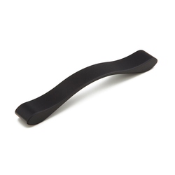 Italian Designs-Wave 6-5/16 Inch Center to Center Matte Black Cabinet Pull