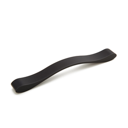 Italian Designs-Wave 7-9/16 Inch Center to Center Matte Black Cabinet Pull
