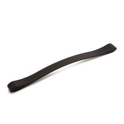 Italian Designs-Wave 12-5/8 Inch Center to Center Matte Black Cabinet Pull