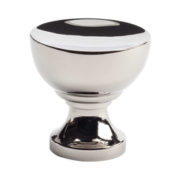 Shelley 1-1/4 Inch Diameter Polished Nickel Cabinet Knob
