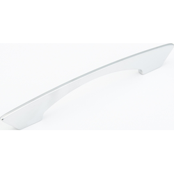 Profile 128/160 mm Center to Center Arched Matte Chrome Cabinet Pull