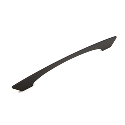 Italian Designs-Profile 7-9/16 Inch Center to Center Matte Black Cabinet Pull