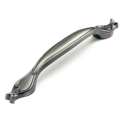 French Farm Designs 8 Inch Center to Center Antique Nickel Cabinet Pull