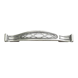 Firenza Designs 5-1/16 Inch Center to Center Firenza Silver Cabinet Pull