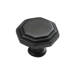 Firenza Designs 1-1/8 Inch Diameter Dark Firenza Bronze Cabinet Knob