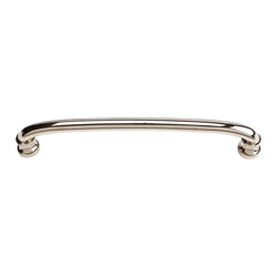 Shelley 6-5/16 Inch Center to Center Polished Nickel Cabinet Pull