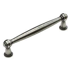 Firenza Designs 5-1/16 Inch Center to Center Firenza Silver Cabinet Pull