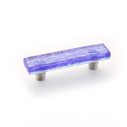 Ice 3 Inch Center to Center Blue Pearl Cabinet Pull