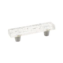 Ice 3 Inch Center to Center Clear Pearl Cabinet Pull