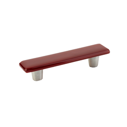 Ice 3 Inch Center to Center Scarlet Silk Cabinet Pull