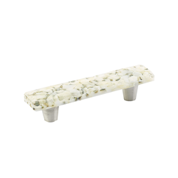 Ice 3 Inch Center to Center White Lace Pebbles Cabinet Pull