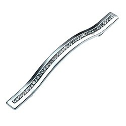 SkyeVale 5-1/16 Inch Center to Center Chrome With Crystals Cabinet Pull