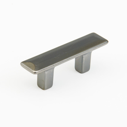 SkyeVale 1-1/4 Inch Center to Center Black Chrome Cabinet Pull