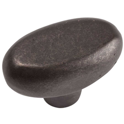 Distressed 1-11/16 Inch Diameter Oil Rubbed Bronze Cabinet Knob