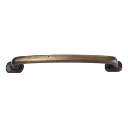 Distressed 5-1/16 Inch Center to Center Antique Bronze Cabinet Pull