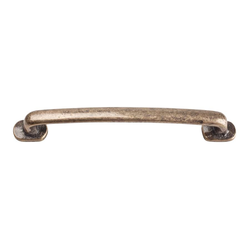 Distressed 5-1/16 Inch Center to Center Champagne Cabinet Pull