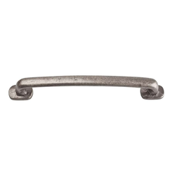 Distressed 5-1/16 Inch Center to Center Pewter Cabinet Pull