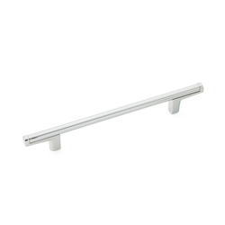 Regatta 5-1/16 Inch Center to Center Polished Chrome Cabinet Pull