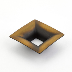 Finestrino 1-1/4 Inch Center to Center Burnished Bronze Cabinet Pull