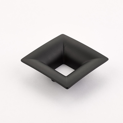 Finestrino 1-1/4 Inch Center to Center Matte Black Cabinet Pull