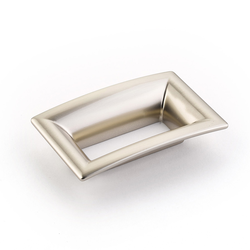 Finestrino 2-1/2 Inch Center to Center Satin Nickel Cabinet Pull