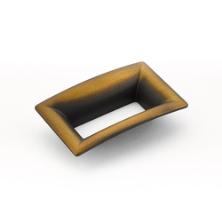 Finestrino 2-1/2 Inch Center to Center Burnished Bronze Cabinet Pull