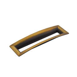 Finestrino 6-5/16 Inch Center to Center Burnished Bronze Cabinet Pull