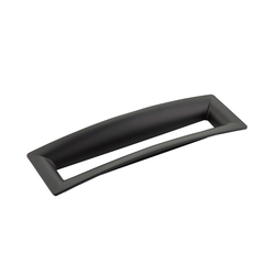 Finestrino 6-5/16 Inch Center to Center Matte Black Cabinet Pull