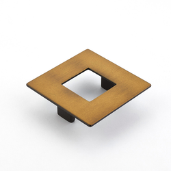 Finestrino 2-1/2 Inch Center to Center Burnished Bronze Cabinet Pull