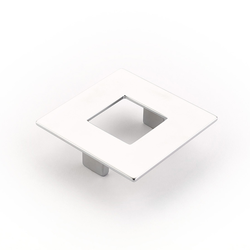 Finestrino 2-1/2 Inch Center to Center Matte Chrome Cabinet Pull