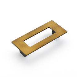 Finestrino 3-3/4 Inch Center to Center Burnished Bronze Cabinet Pull