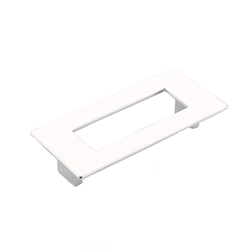 Finestrino 3-3/4 Inch Center to Center Matte Chrome Cabinet Pull