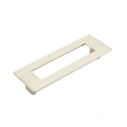 Finestrino 5-1/16 Inch Center to Center Satin Nickel Cabinet Pull