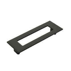 Finestrino 5-1/16 Inch Center to Center Matte Black Cabinet Pull