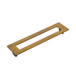 Finestrino 7-9/16 Inch Center to Center Burnished Bronze Cabinet Pull