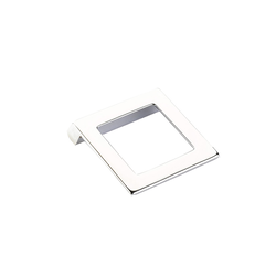 Finestrino 1-1/4 Inch Center to Center Polished Chrome Cabinet Pull