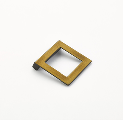 Finestrino 1-1/4 Inch Center to Center Burnished Bronze Cabinet Pull