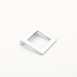 Finestrino 1-1/4 Inch Center to Center Matte Chrome Cabinet Pull
