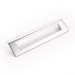 Finestrino 6-5/16 Inch Center to Center Matte Chrome Cabinet Pull
