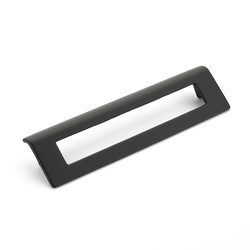 Finestrino 6-5/16 Inch Center to Center Matte Black Cabinet Pull