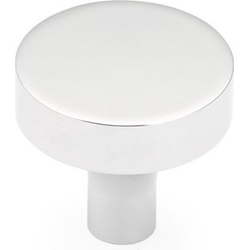 Haniburton 1-1/4 Inch Diameter Round Polished Chrome Cabinet Knob