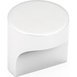 Haniburton 1-1/4 Inch Diameter Round Polished Chrome Cabinet T-Knob