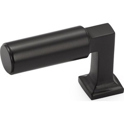 Haniburton 1/2 Inch Center to Center Finger Matte Black Cabinet Pull