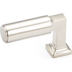 Haniburton 1/2 Inch Center to Center Finger Polished Nickel Cabinet Pull